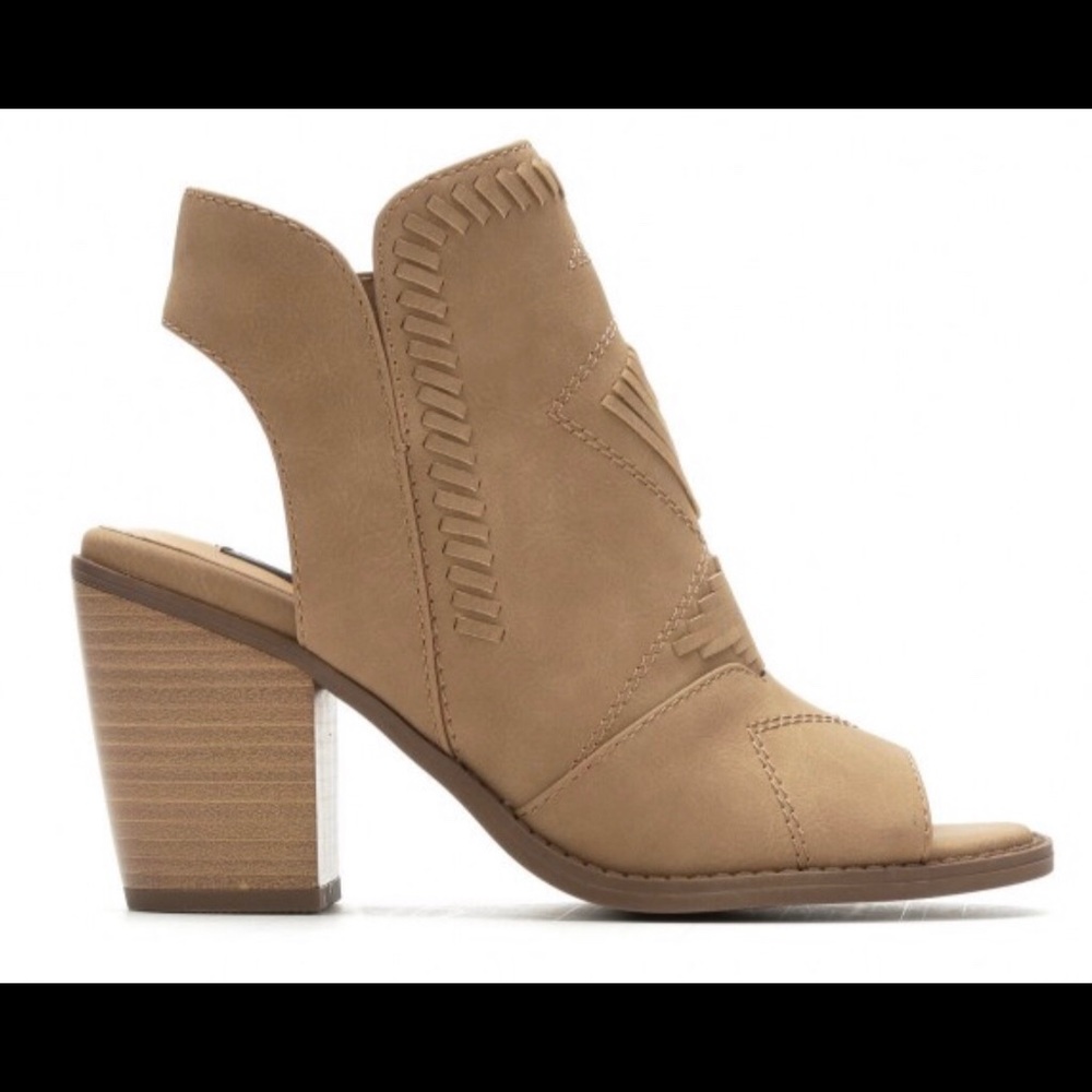 David Aaron Open Toe Booties - image 3